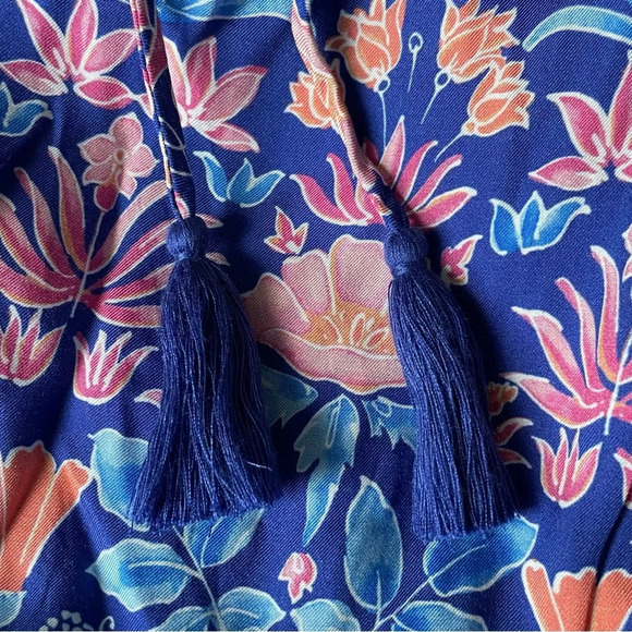 J. McLaughlin Blue and Pink Floral Midi Dress - Picture 16 of 16